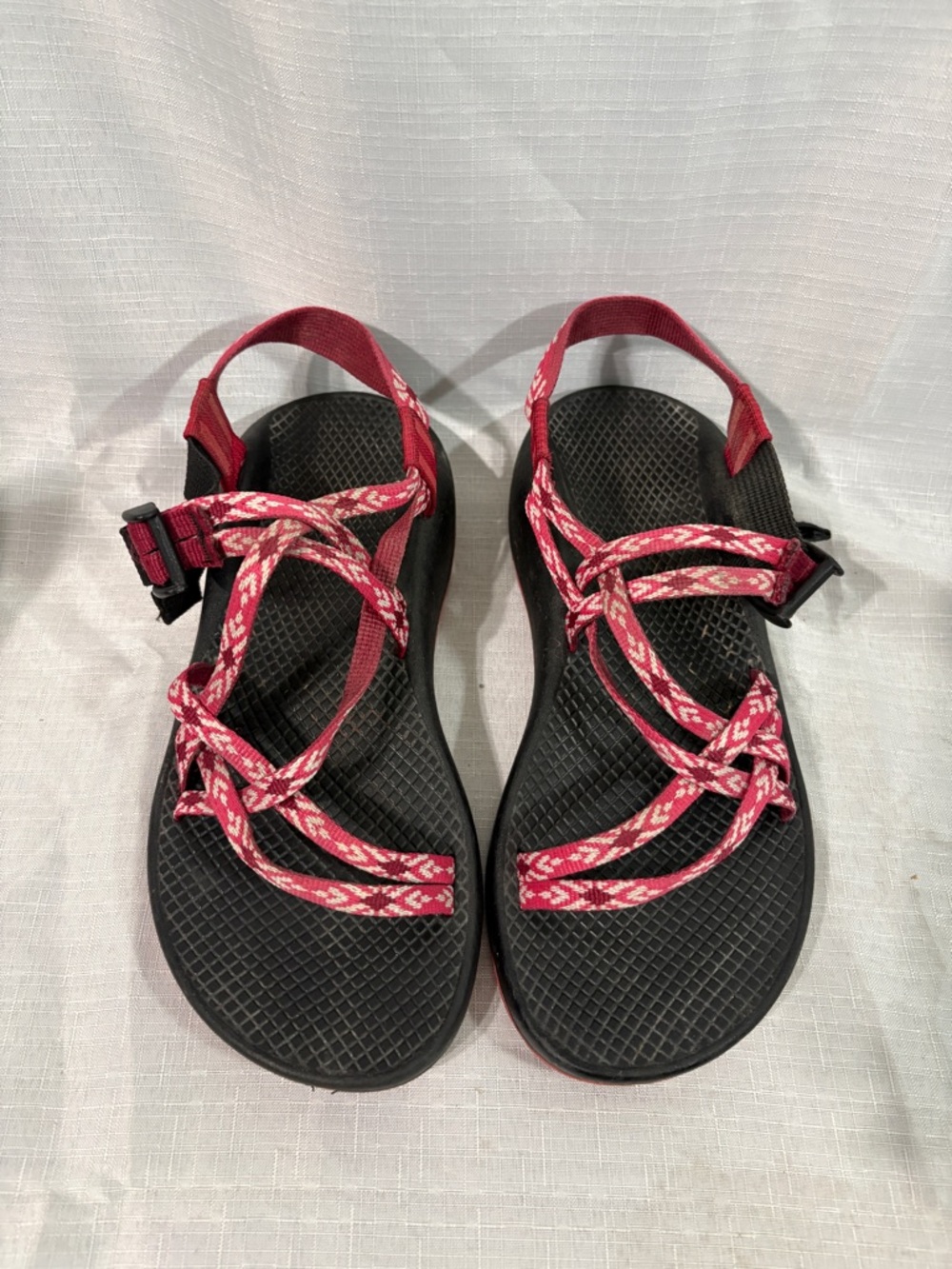 Chaco Women's Red Patterned Strap Sandals